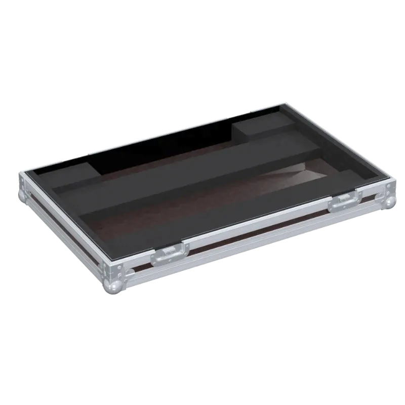Open empty view of the ALP Flight Case for Blackmagic ATEM 2 M/E Advanced Panel 20 showing the internal protective layout