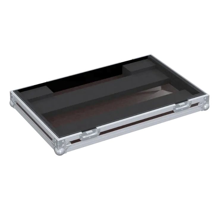 Open empty view of the ALP Flight Case for Blackmagic ATEM 2 M/E Advanced Panel 20 showing the internal protective layout