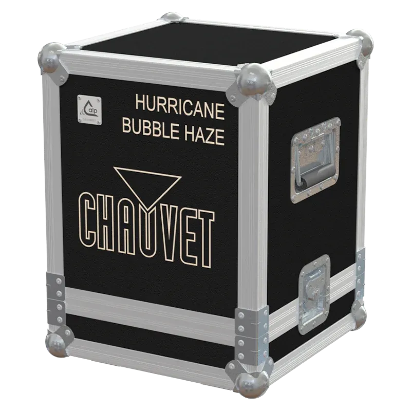 Front right view of the ALP Flight Case SE1P035 for Chauvet Hurricane Bubble Haze