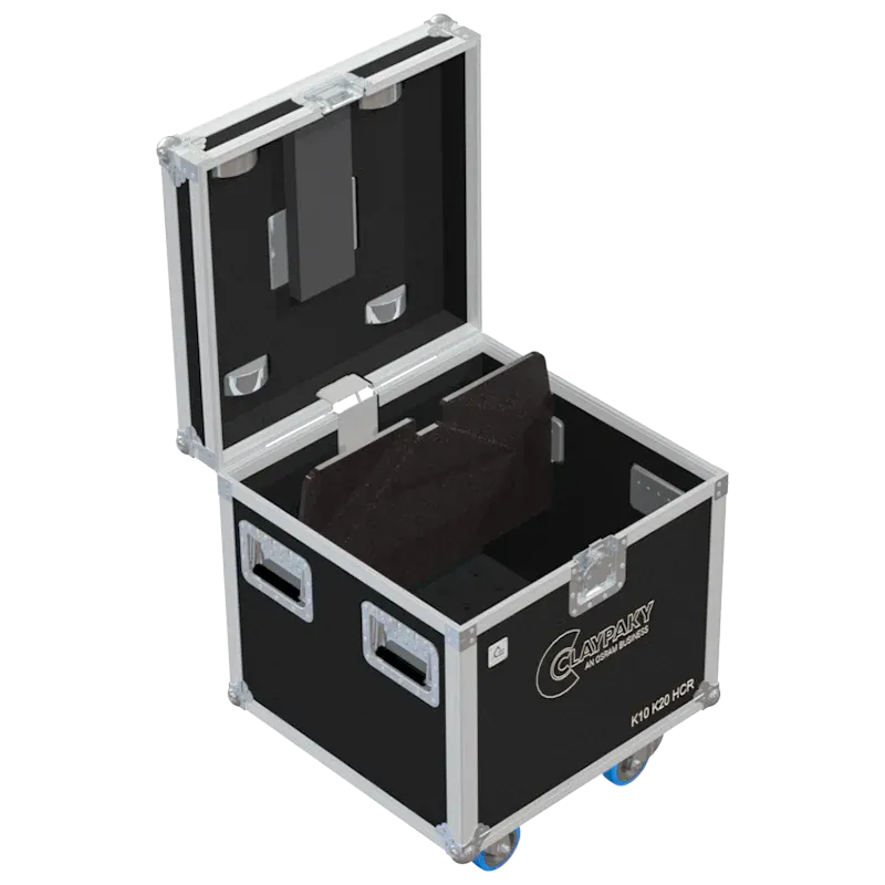 Open empty ALP Flight Case LMH1P007R designed for the CLAY PAKY B-EYE K10 K20 HCR
