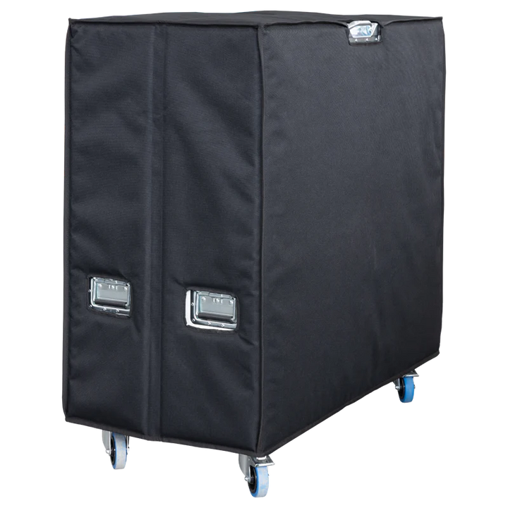 Front left view of the ALP Cover for Flight Case showing Cordura construction and reinforced finishing border