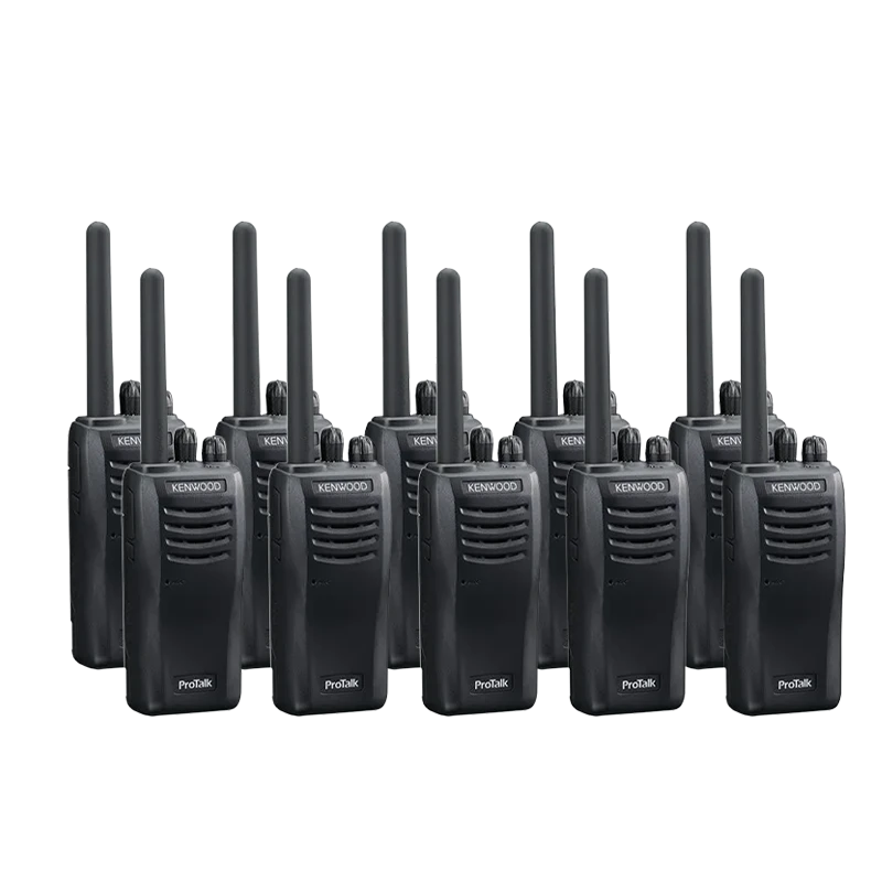 Standalone view of ten Portable Radio RP1 units