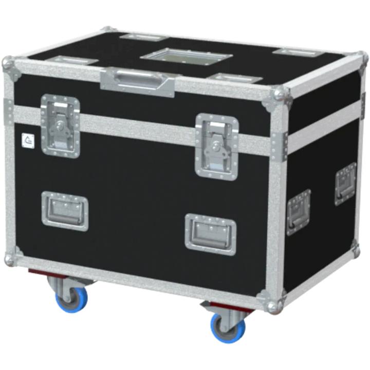 Front view of the custom ALP Flight Case for 10x Shure Microflex Complete Wireless conference units