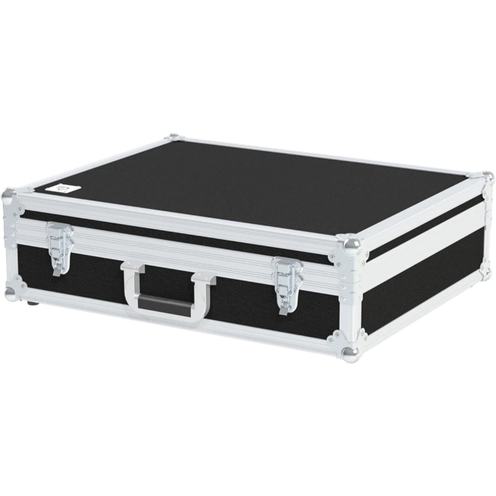 Front view of the custom ALP Flight Case for 10x Televic D-Cerno DL/CL conference units and cables