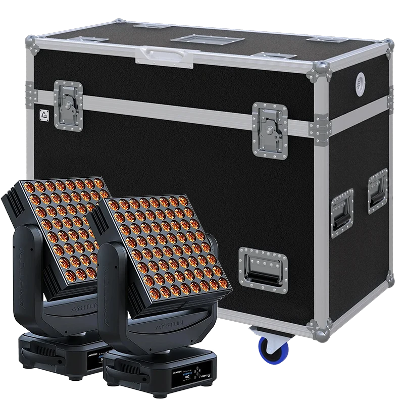 Standalone view of two Ayrton DreamPanel Twin lighting fixtures