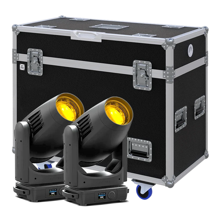Standalone view of two Ayrton Levante / Diablo lighting fixtures