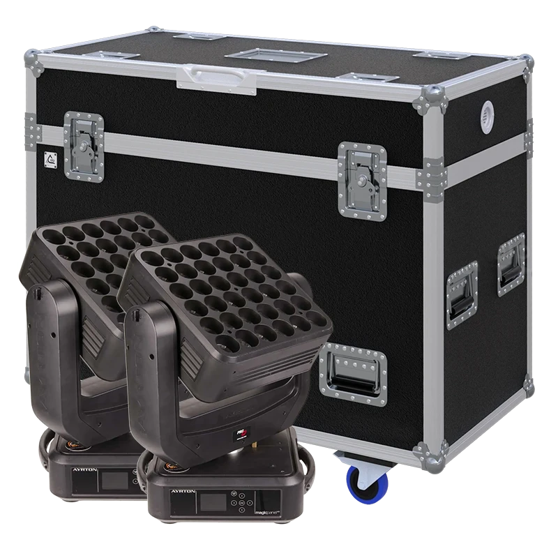 Standalone view of two Ayrton MagicPanel 602 lighting fixtures