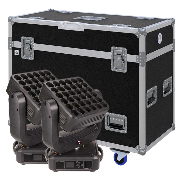 Standalone view of two Ayrton MagicPanel 602 lighting fixtures