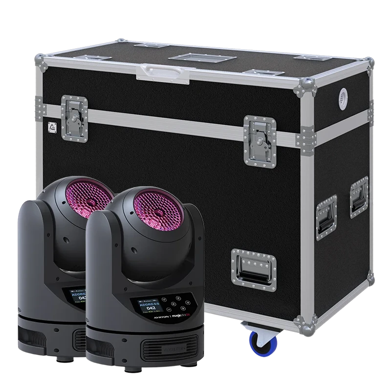 Standalone view of two Ayrton MagicPanel-R lighting fixtures