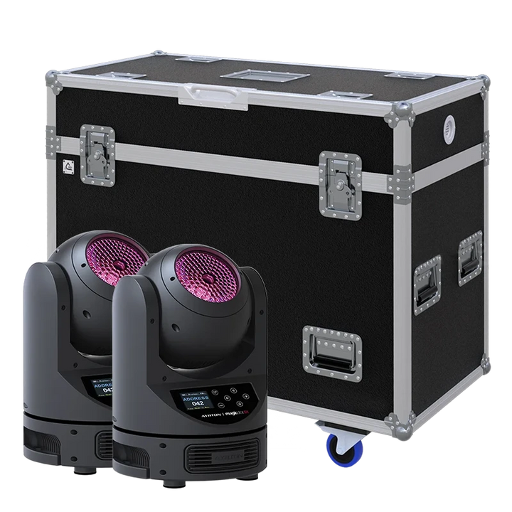 Standalone view of two Ayrton MagicPanel-R lighting fixtures