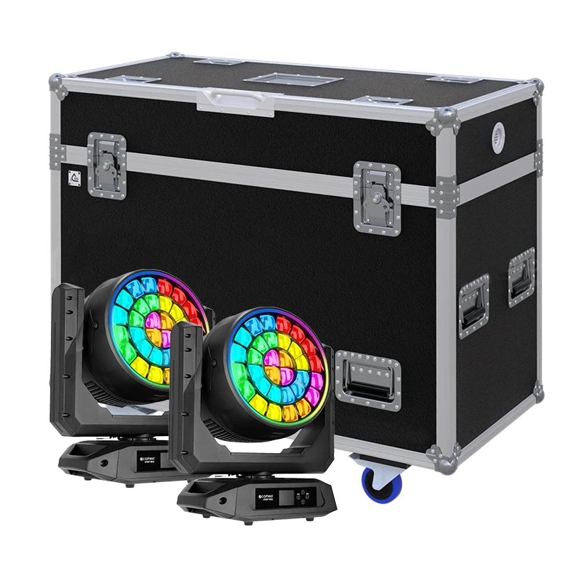 Standalone view of two Cameo OTOS W12 professional lighting fixtures
