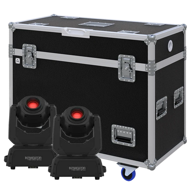 Standalone view of two Chauvet Legend 300E Spot moving head fixtures