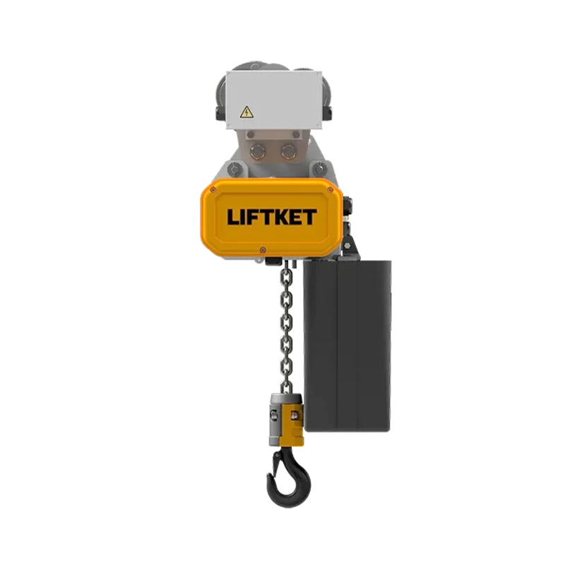 Standalone view of two LIFTKET STAR 500Kg chain hoists