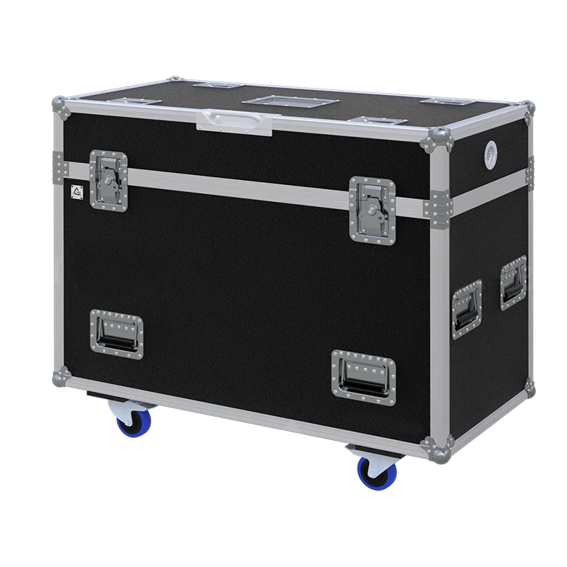 Front view of the custom ALP Flight Case for 2x Martin MAC 250/300 moving head fixtures