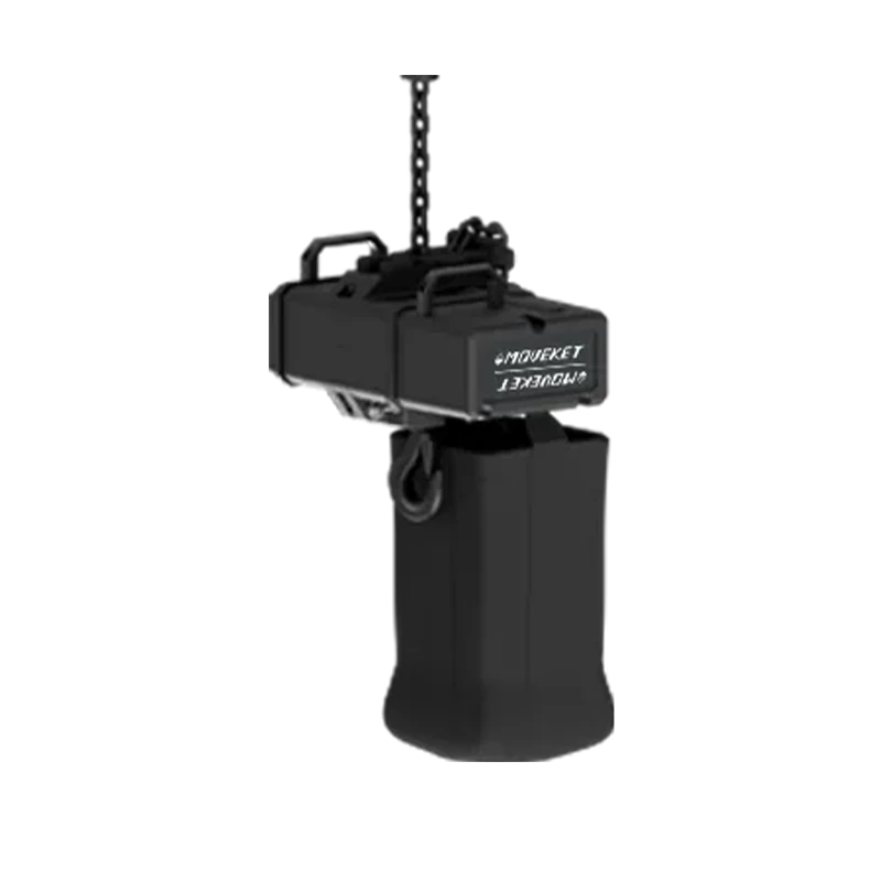 Standalone view of two Moveket Prostage 500 Kg D8+ chain hoists