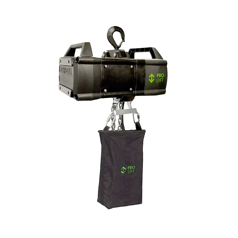 Standalone view of two Prolyft Aetos 250Kg chain hoists