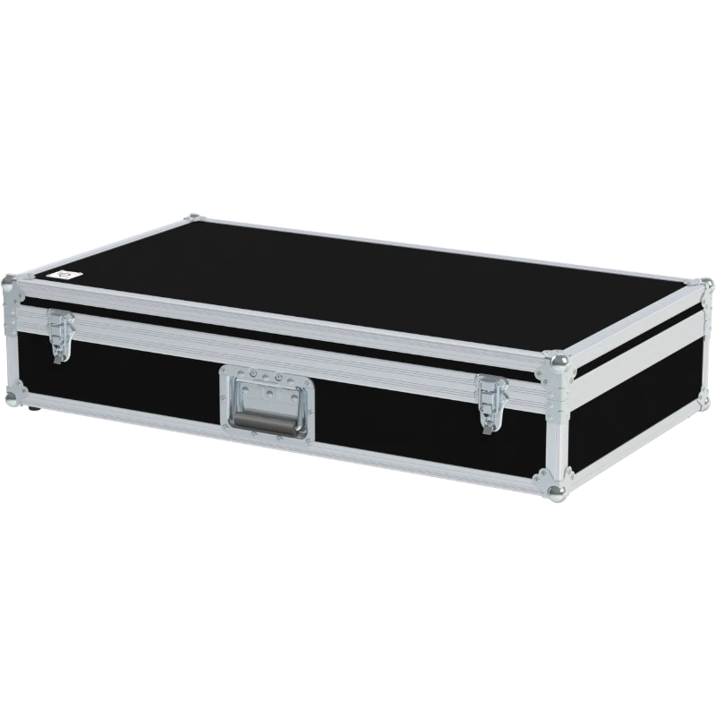 Front view of the custom ALP Flight Case for 2x Sennheiser CHG 70N-C + PSU charging kits
