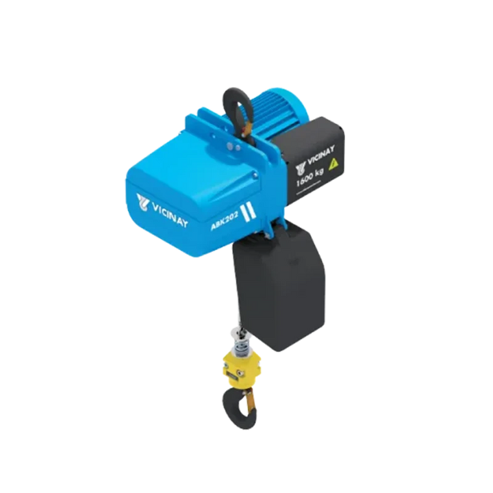 Standalone view of two Vicinay ABK 101-1004 1T chain hoists