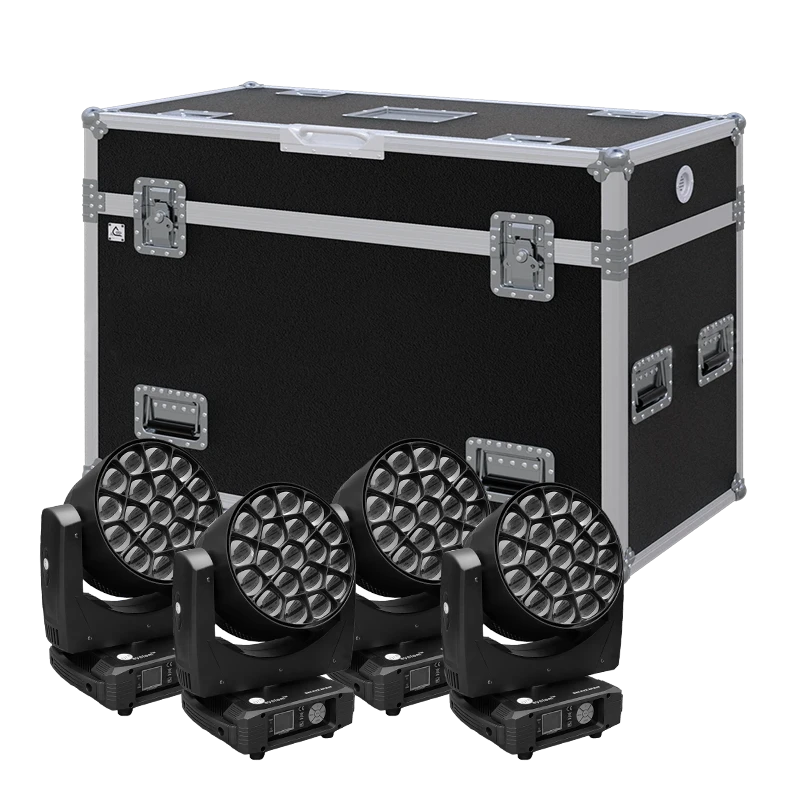 Standalone view of four Art System Bee Eye lighting fixtures