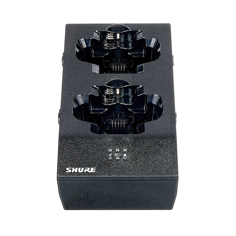 Standalone view of four Shure SBC200 battery charging kits