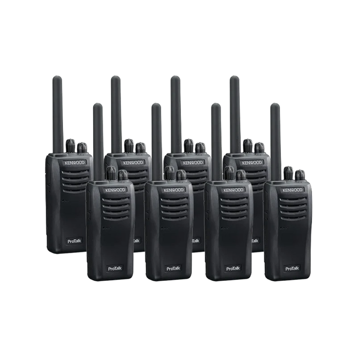 Standalone view of eight Portable Radio RP1 units