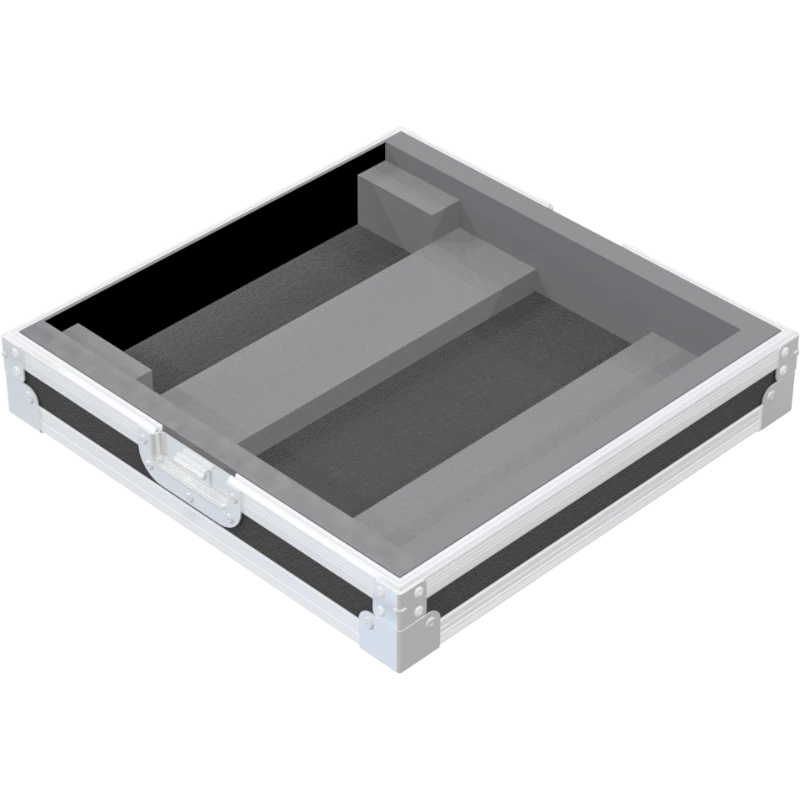 Open empty view of the ALP Flight Case for Allen & Heath ZED-10FX showing the custom protective interior layout