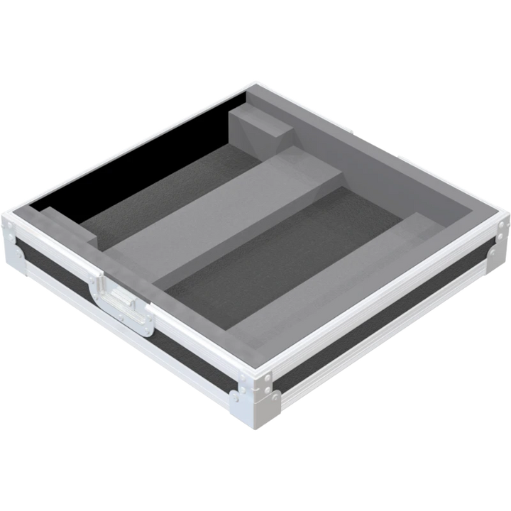 Open empty view of the ALP Flight Case for Allen & Heath ZED-10FX showing the custom protective interior layout
