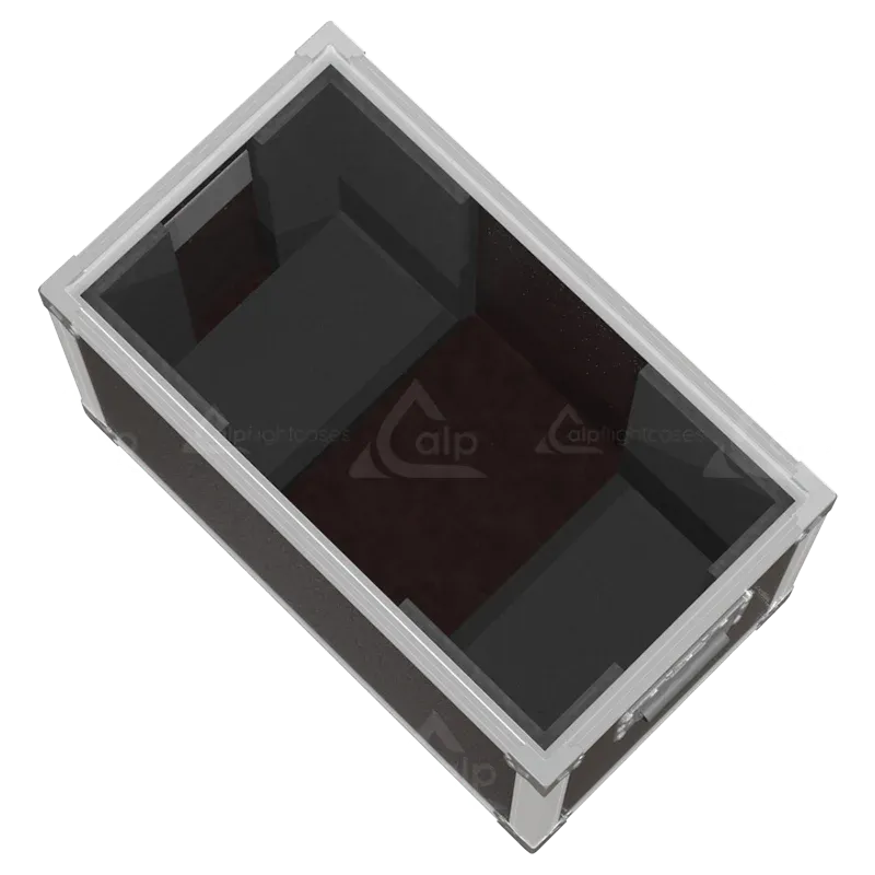 Open empty view of the ALP Flight Case for Antari HZ-100 Haze Machine showing the custom protective interior layout
