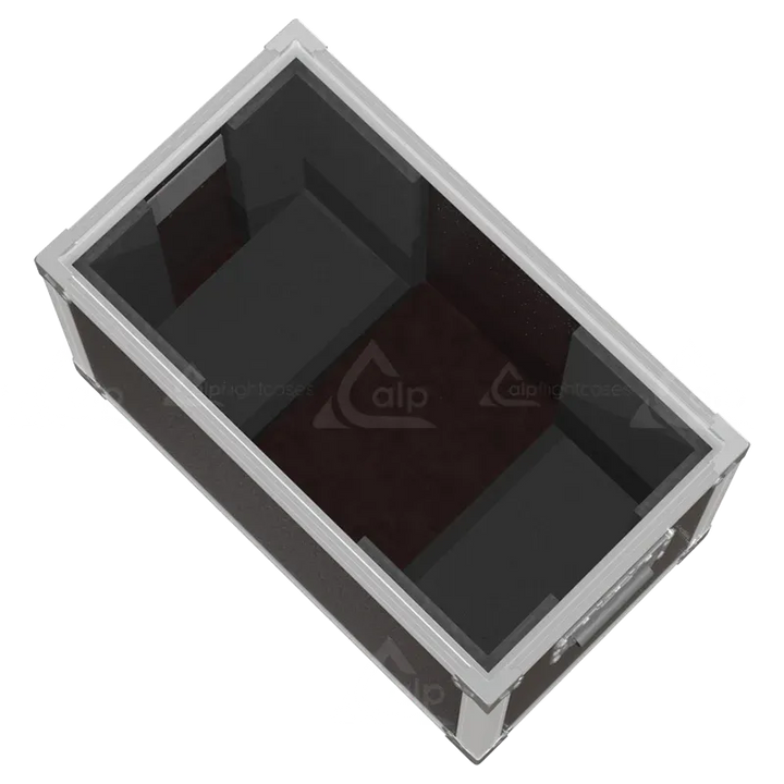 Open empty view of the ALP Flight Case for Antari HZ-100 Haze Machine showing the custom protective interior layout
