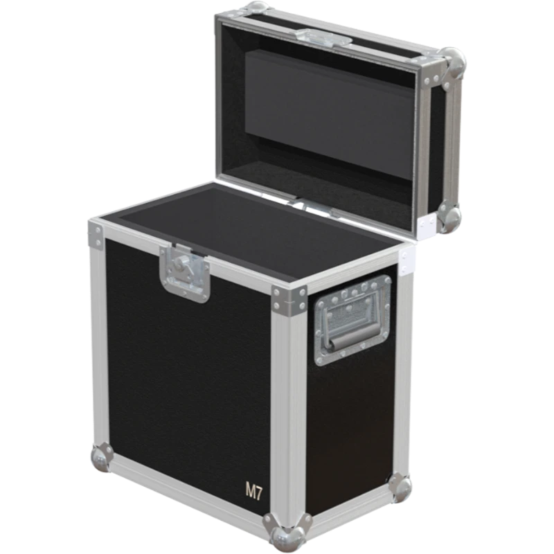 Open empty view of the ALP Flight Case for Antari M-7 RGB showing the custom protective interior layout