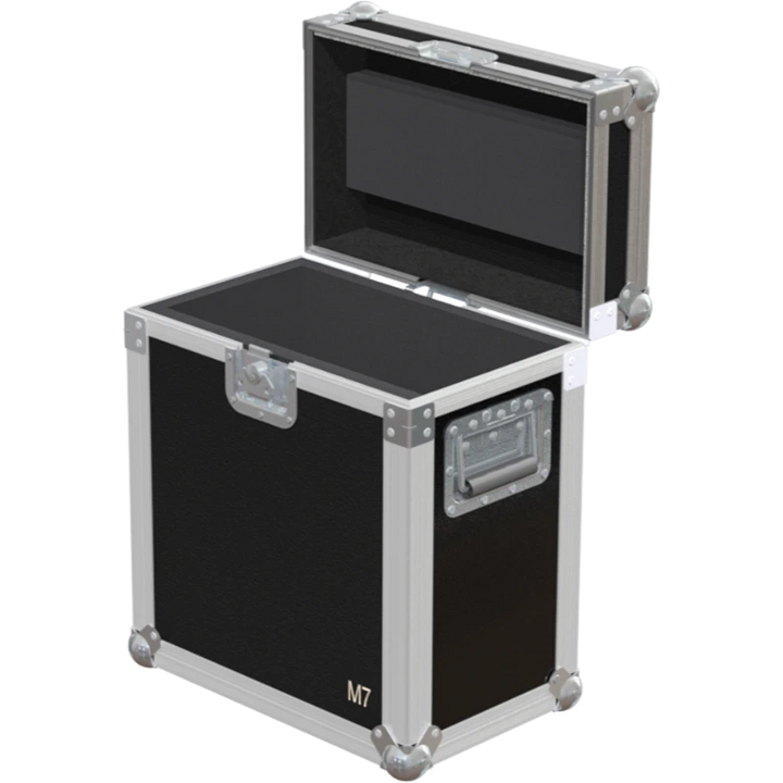 Open empty view of the ALP Flight Case for Antari M-7 RGB showing the custom protective interior layout