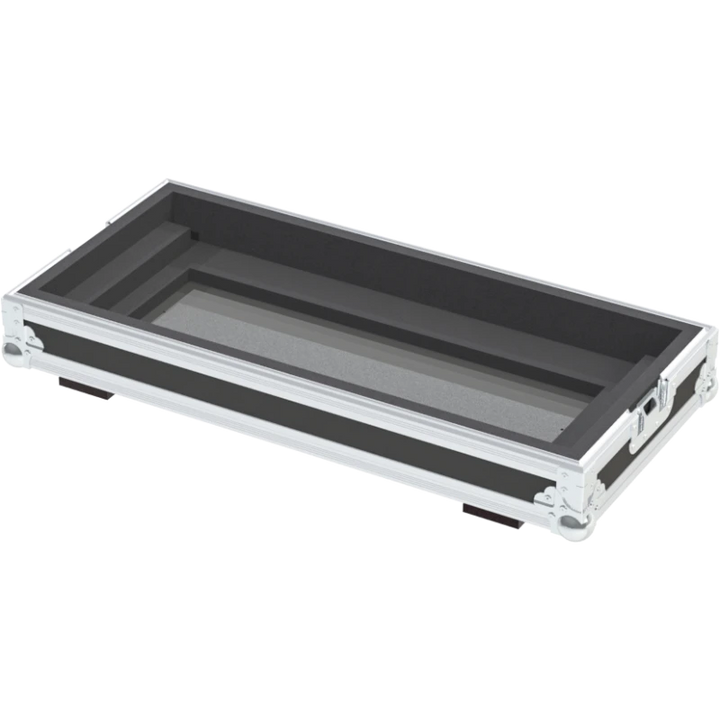 Front left view of the ALP Flight Case for Antari Z-3000 II showing recessed handles, butterfly catches and PVC finishing