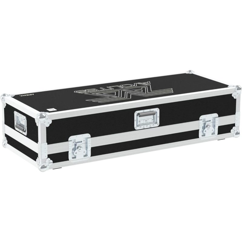 Rear view of the ALP Flight Case for Avolites Arena showing reinforced protective structure and touring hardware