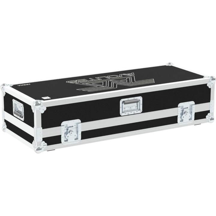Rear view of the ALP Flight Case for Avolites Arena showing reinforced protective structure and touring hardware