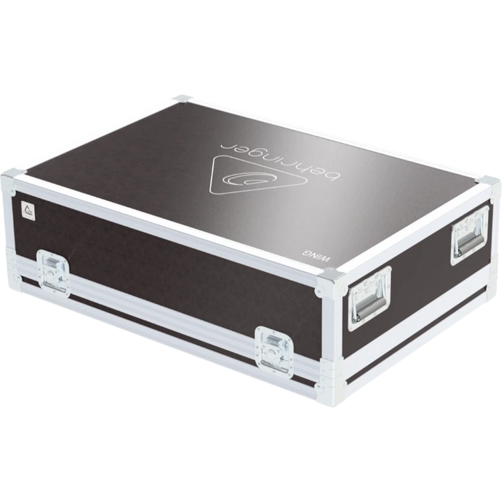 Front right view of the ALP Flight Case for Behringer WING Serie I featuring reinforced touring hardware, butterfly catches and durable construction