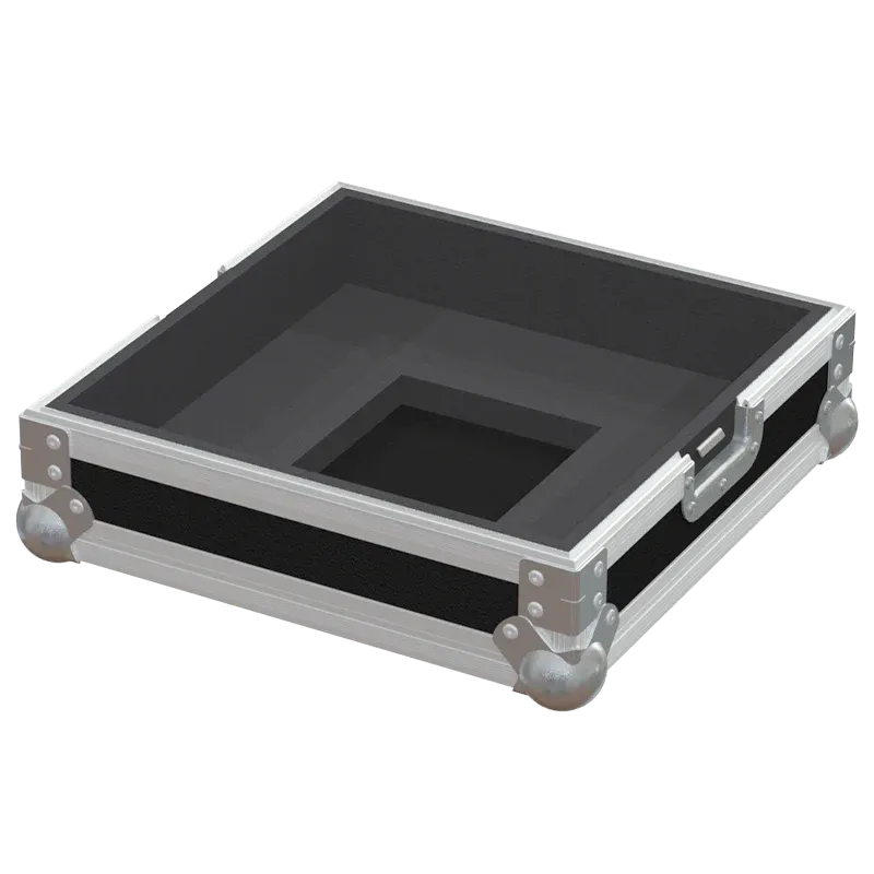 Open empty view of the ALP Flight Case for Chauvet Hurricane Bubble Haze showing the custom protective interior layout