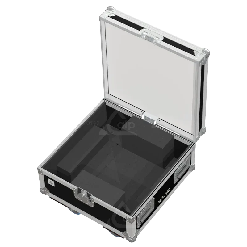 Open empty view of the ALP Flight Case for Chauvet Vesuvio II showing the custom protective interior layout