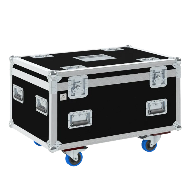 Front view of the custom ALP Flight Case for Galaxis G-Flame + Power Upgrade