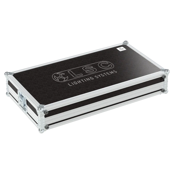 Front view of the custom ALP Flight Case for LSC Mantra Lite + Wing