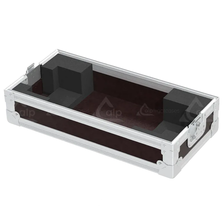 Open empty view of the ALP Flight Case for Martin Atomic 3000 DMX showing the custom protective interior layout