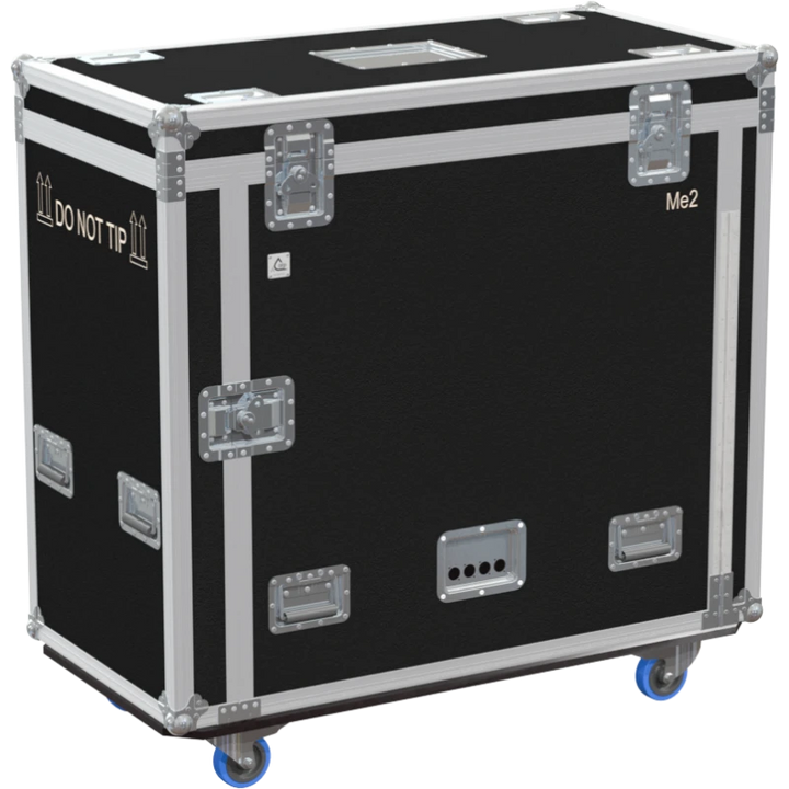 Front right view of the ALP Flight Case for MDG ATMe featuring reinforced touring hardware, butterfly catches and durable construction