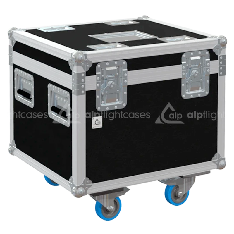 Front view of the custom ALP Flight Case for 1x Moveket Plus-X 2000 chain hoist