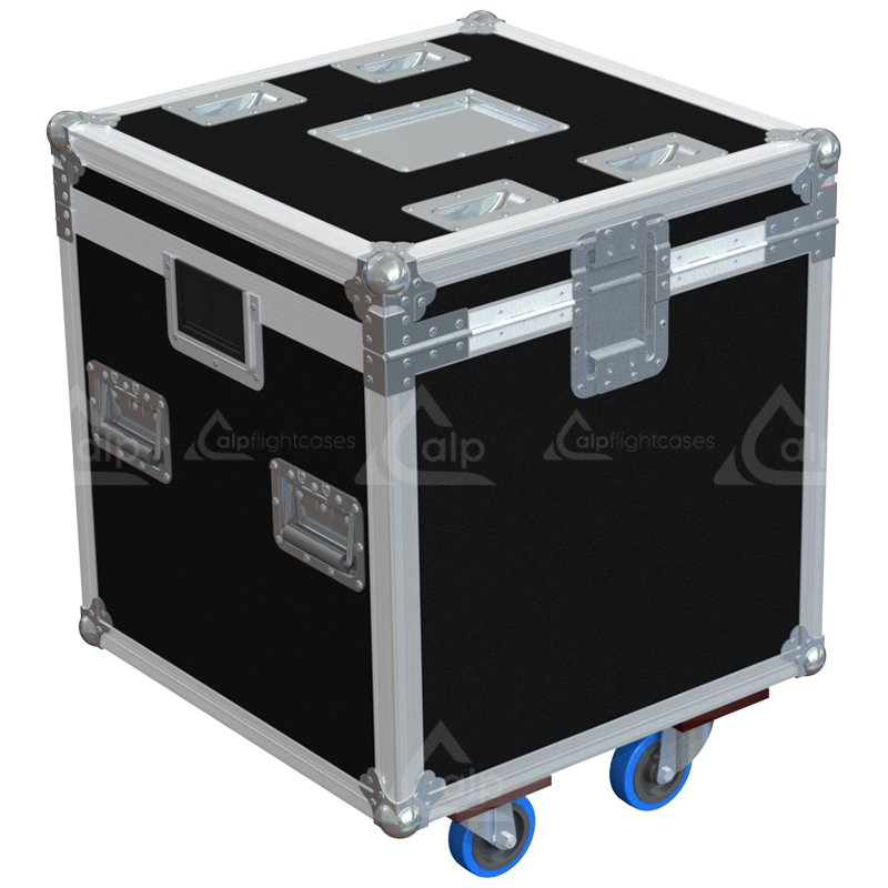 Rear view of the Multicore PRO 600 showing heavy-duty 10mm birch plywood construction and industrial hardware