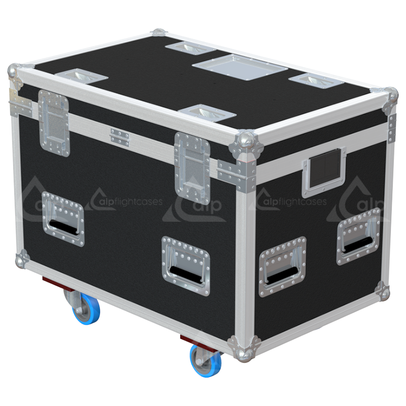 Rear view of the Multicore PRO 900 showing heavy-duty 10mm birch plywood construction and reinforced hinges