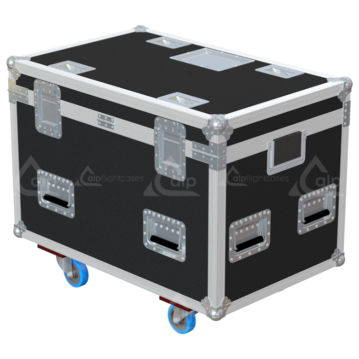 Rear view of the Multicore PRO 900 showing heavy-duty 10mm birch plywood construction and reinforced hinges