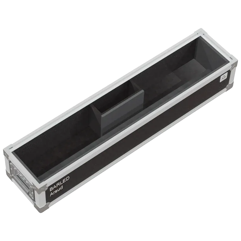 Open empty view of the ALP Flight Case for OXO Pixyline 150 showing the custom protective interior layout