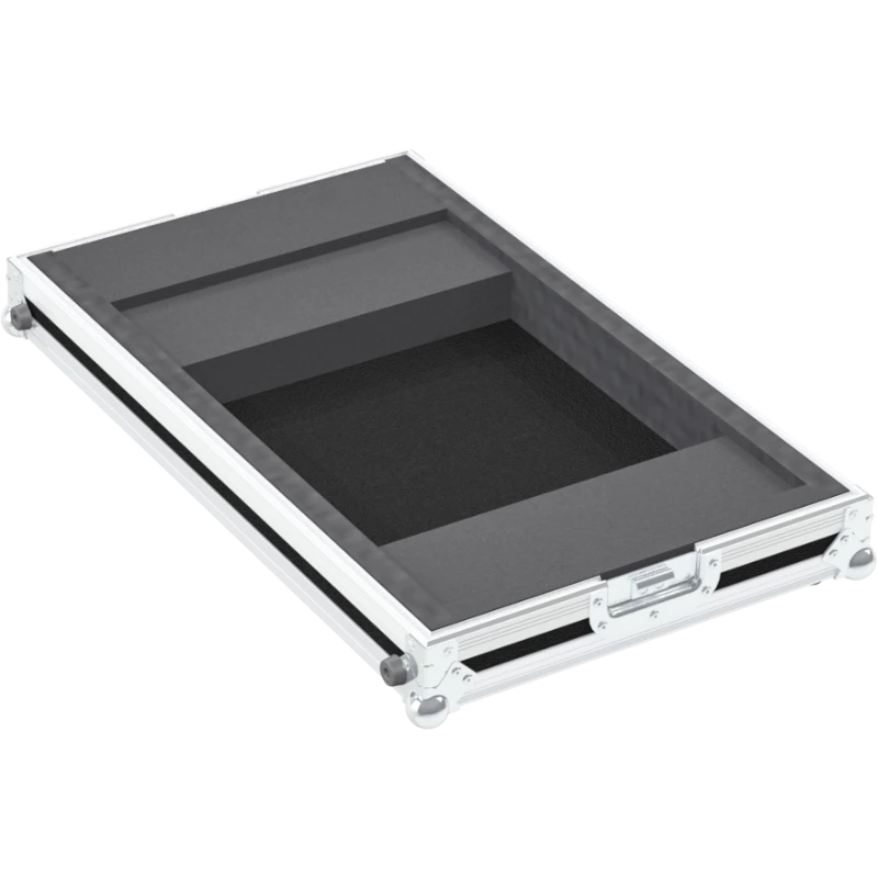 Open empty view of the ALP Flight Case for RANE SEVENTY-TWO showing the custom protective interior layout