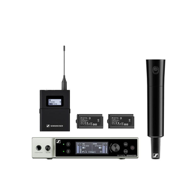 Standalone view of Sennheiser EW-DX accessories