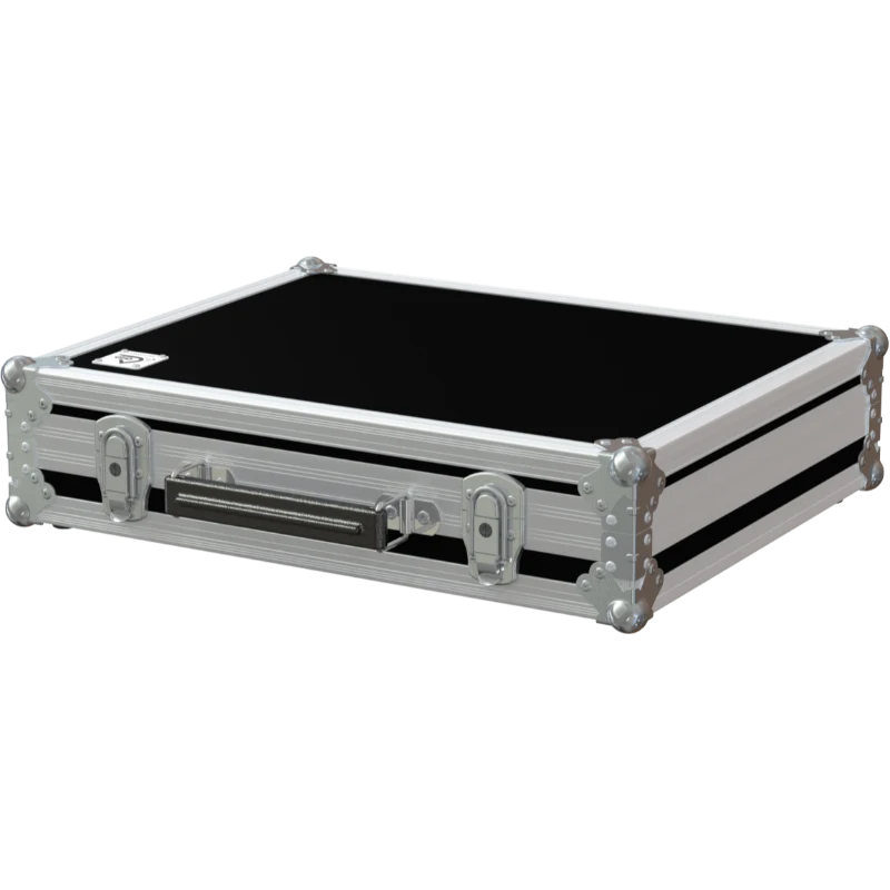 Front view of the custom ALP Flight Case for 1x Shure SLXD124 wireless system kit