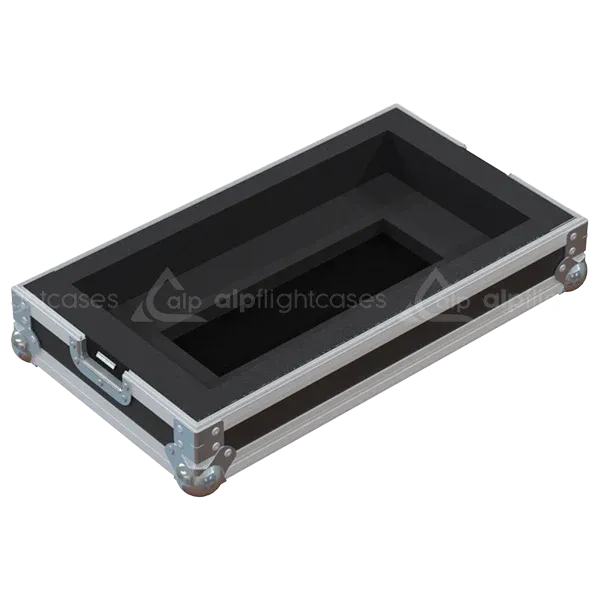 Open empty view of the ALP Flight Case for Smoke Factory Captain D showing the custom protective interior layout
